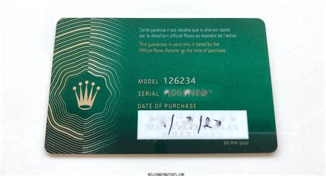 rolex 30 jajre garantie|rolex warranty card.